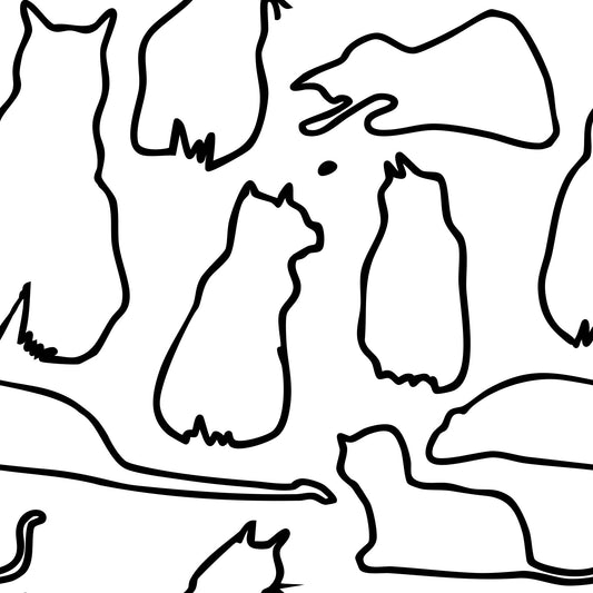 Munki and the Spot - Papier peint noir et blanc⁠