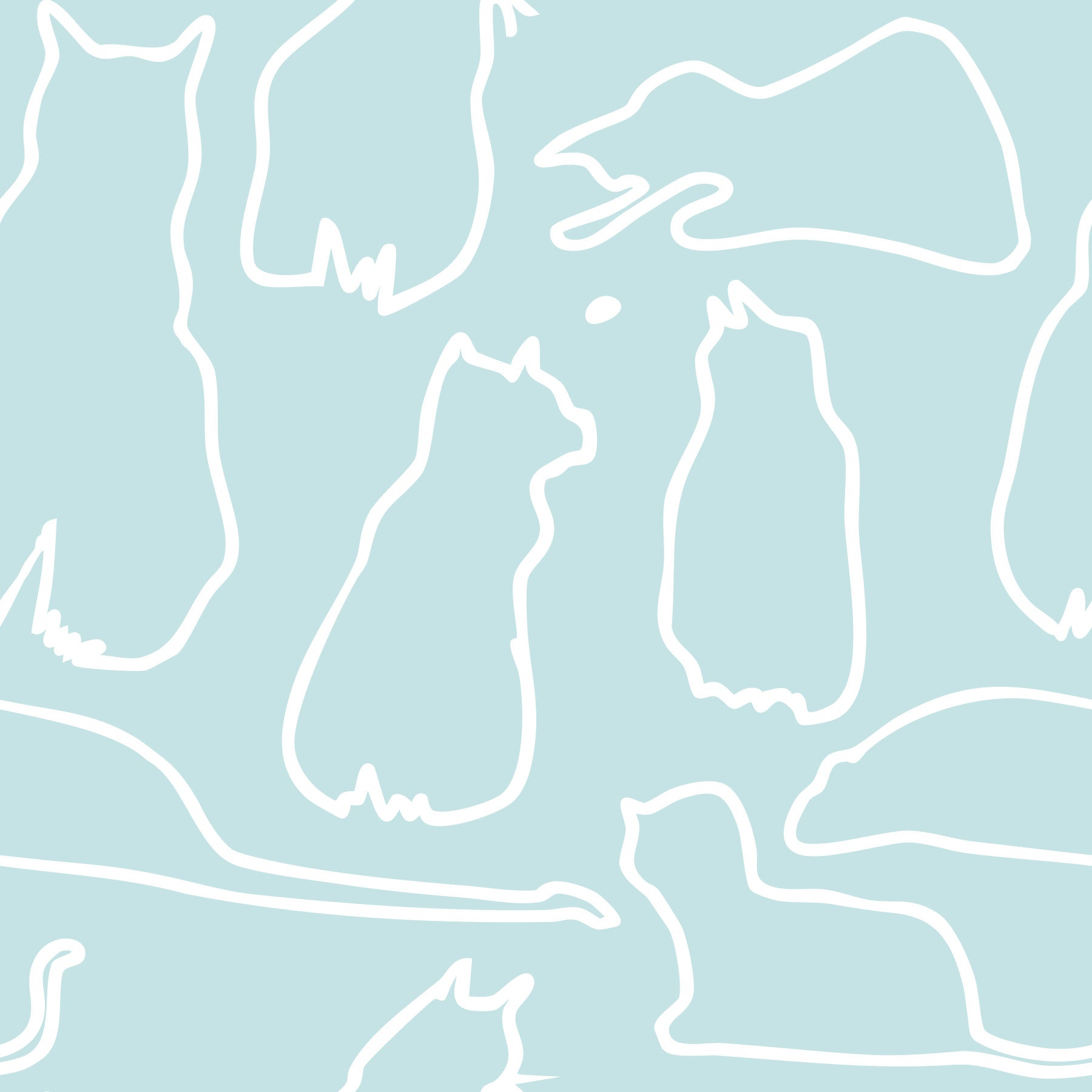 Munki and the Spot - Tapeta Water & White