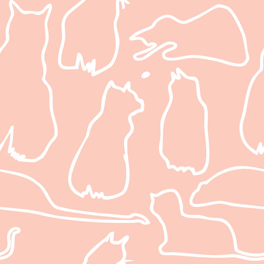 Munki and the Spot - Papier peint rose blush⁠