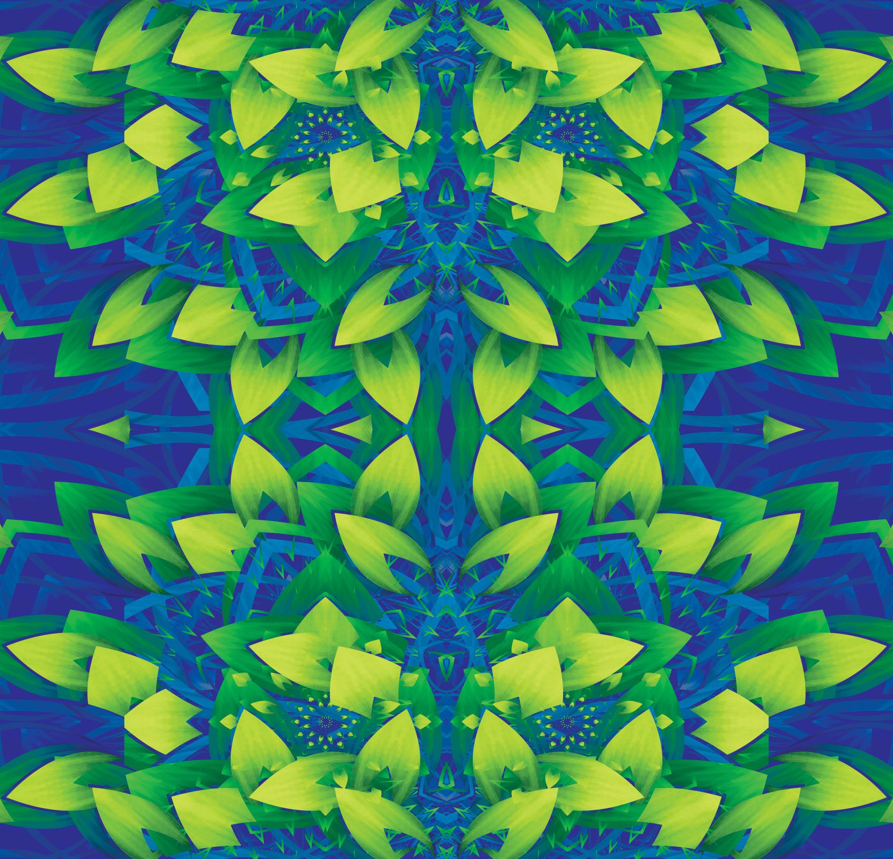 Tapete Electric Lime Geometric Bloom – IKEBANA DESIGN Tapete⁠