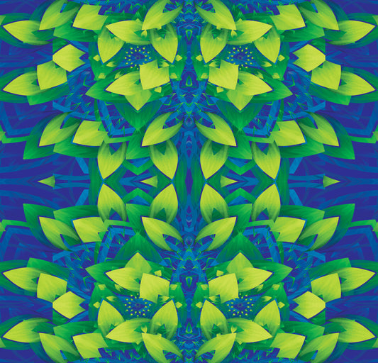 Papier peint IKEBANA Éclat géométrique citron vert électrique⁠