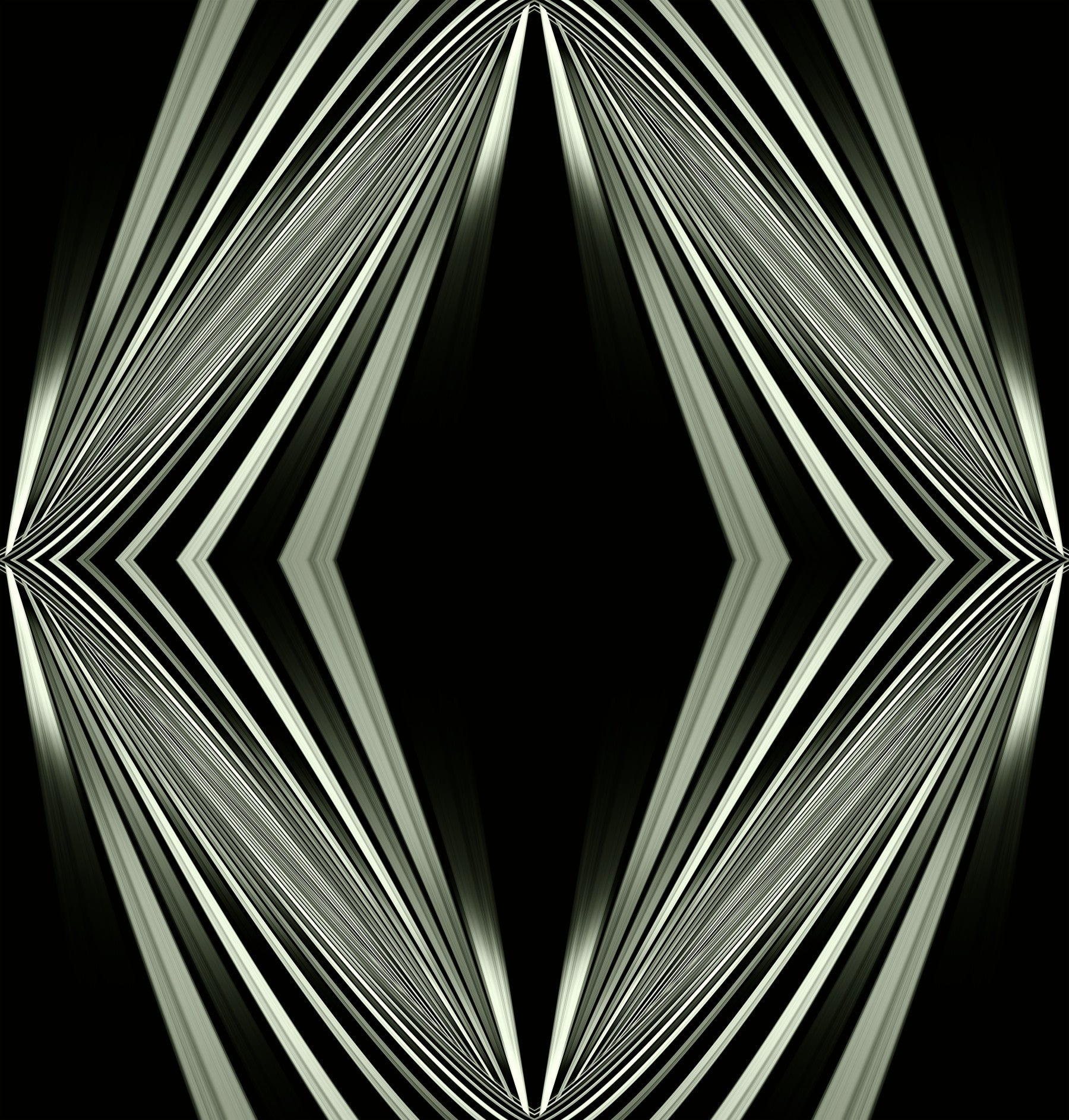 Schwarz-weißes geometrisches Diamantprisma – MALCOLM Tapete