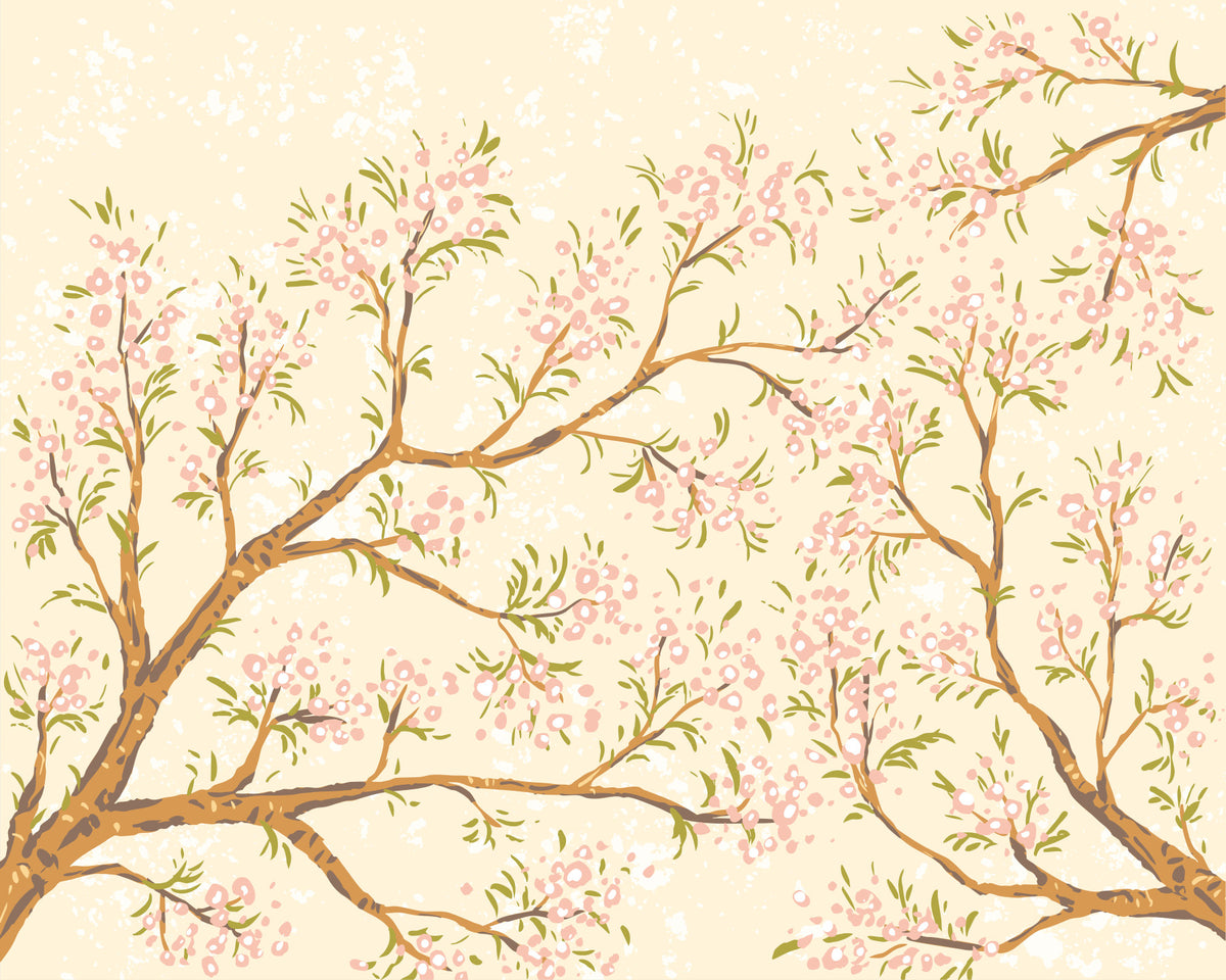 Wandbild Pink Blossoms in your room — zoomed