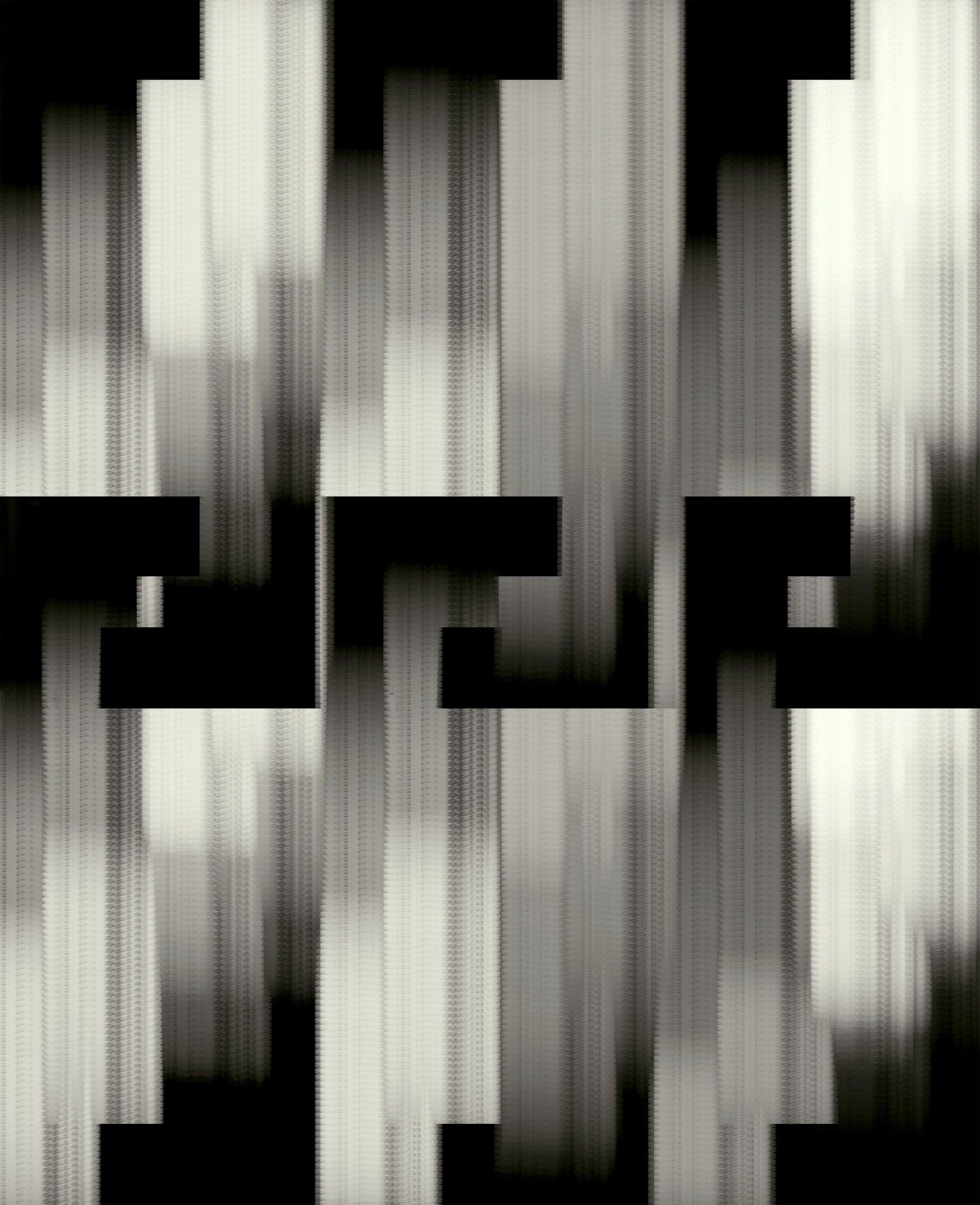 Monokrom Geometrisk Prækolumbiansk - MOCHE Tapet⁠