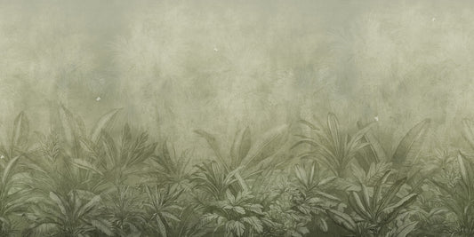 Jungle Mists - Oliwkowa tapeta ścienna