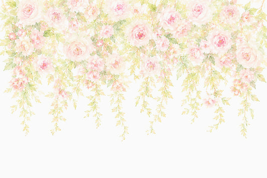 Fototapeta Soft Blush Rose Cascades