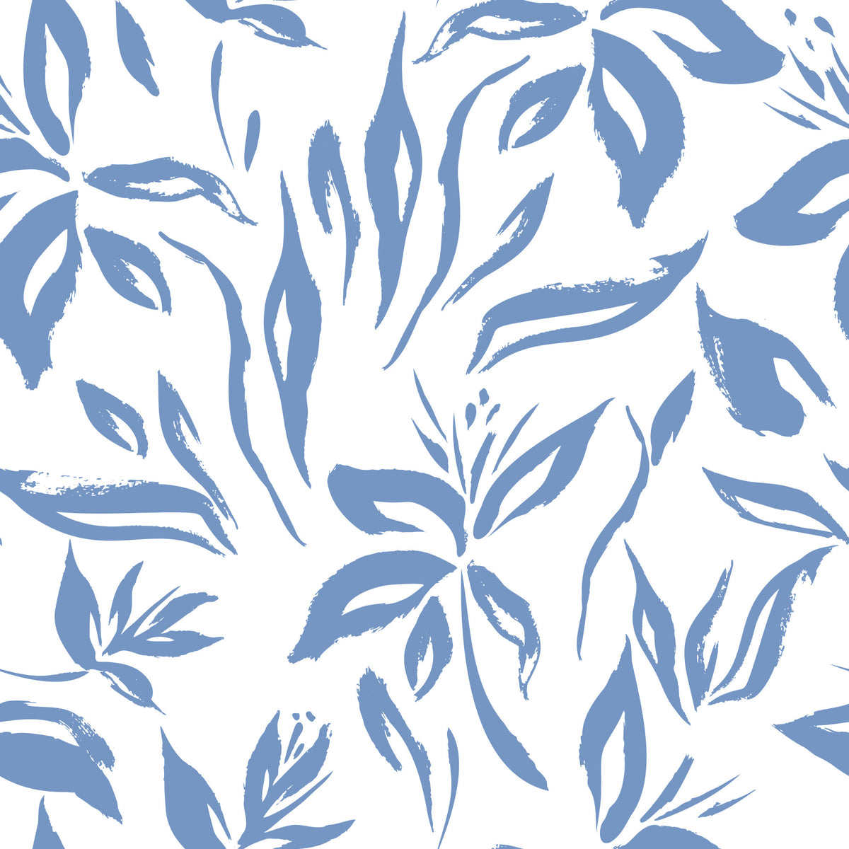 Tapet botanic Azure Brushstroke in your room — zoomed