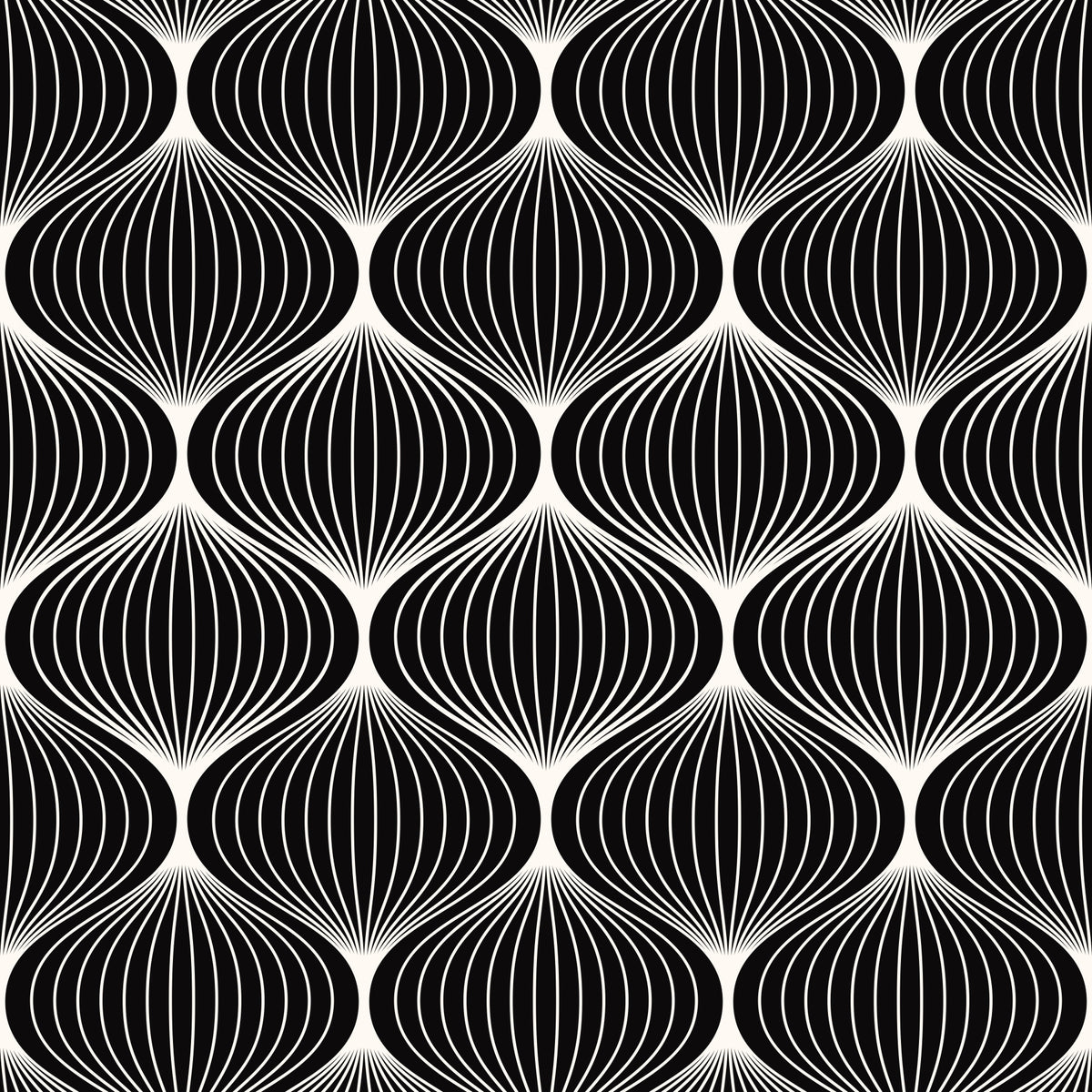 Tapet cu arce geometrice monocrome in your room — zoomed