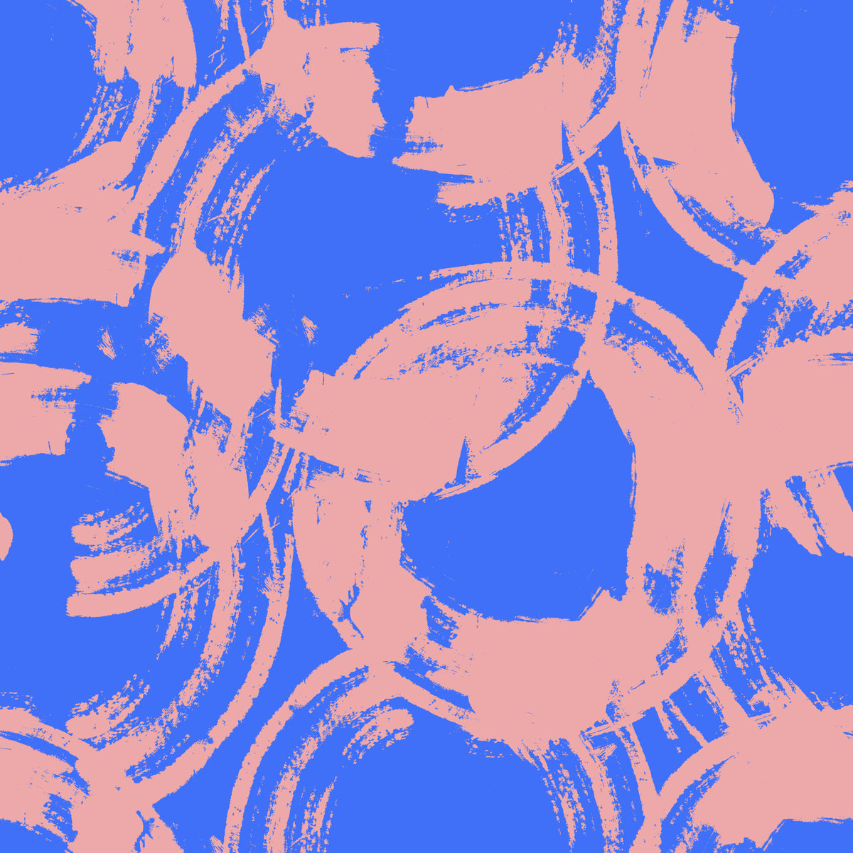 Tapet cu cercuri pictate abstract in your room — zoomed