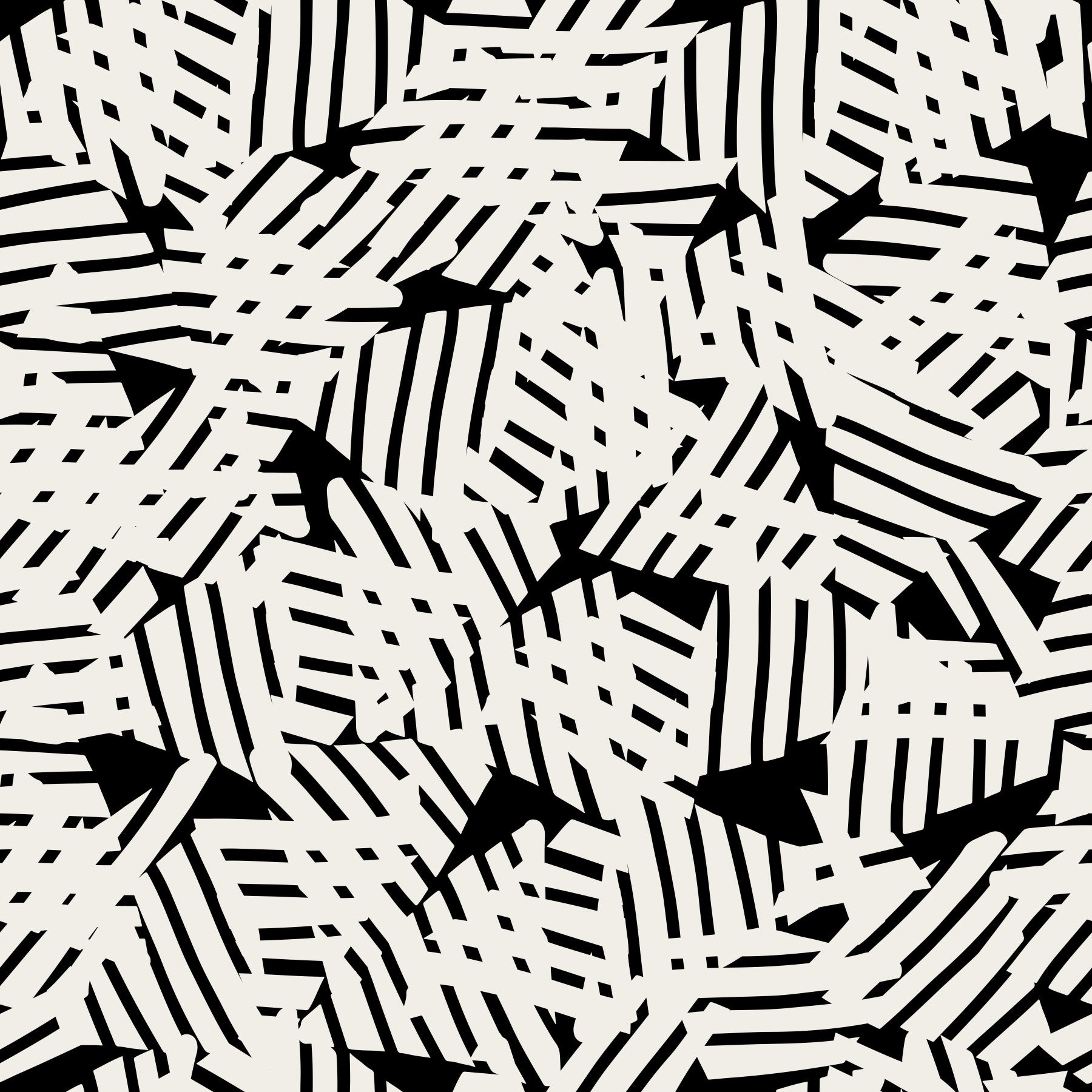 Papier peint à grille géométrique monochrome⁠