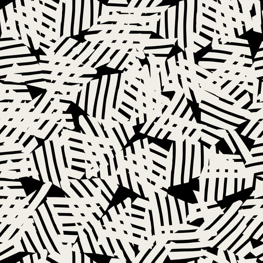Monochrome Geometric Grid Wallpaper⁠