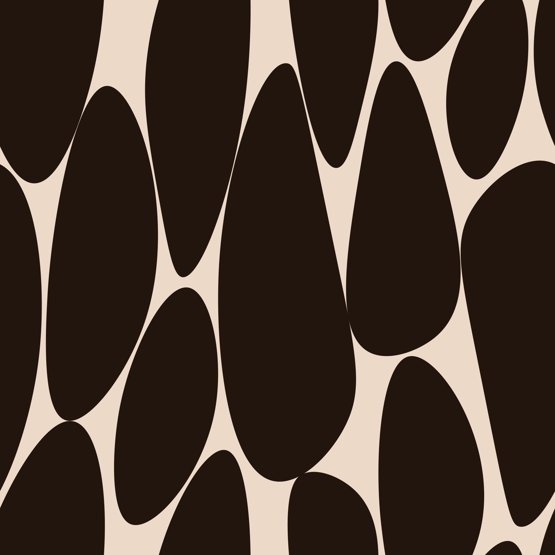 Papier peint aux formes fluides contemporaines