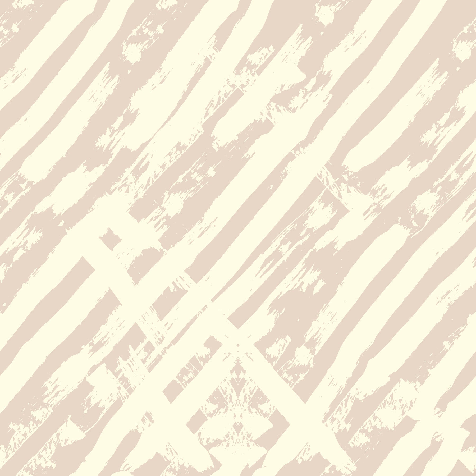 Papel de Parede com Padrão de Pinceladas em Creme