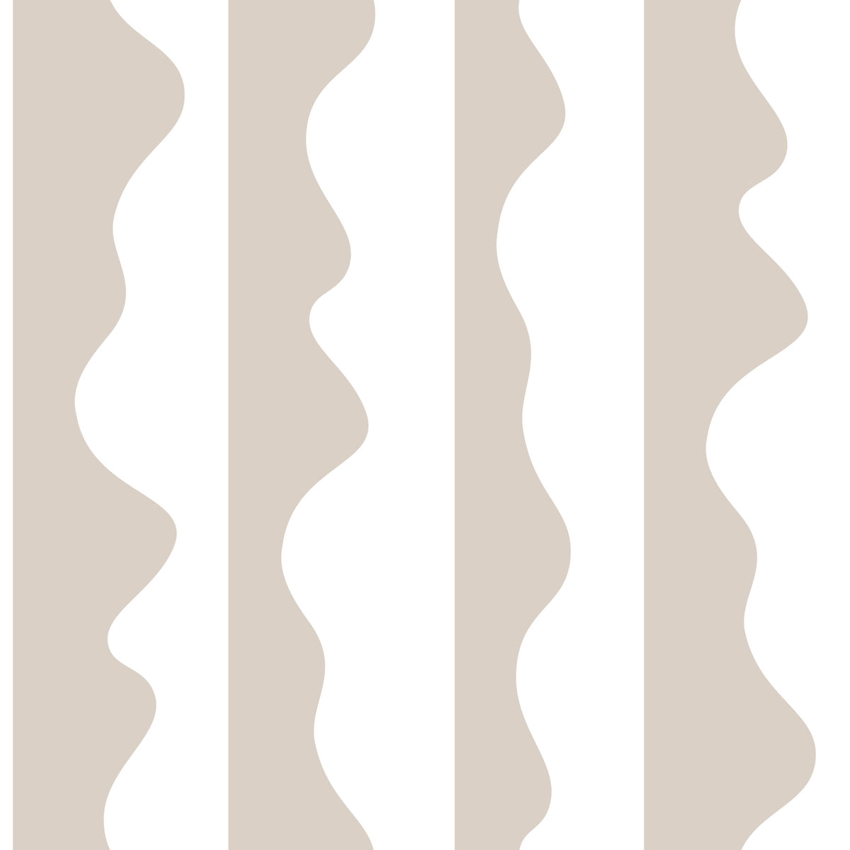 Minimalistische zachte golfstrepen behang⁠ in your room