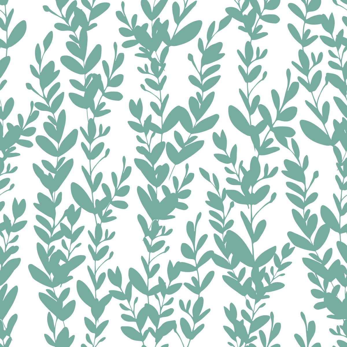 Minimalistische Salie Botanische Klimplanten Behang⁠ in your room