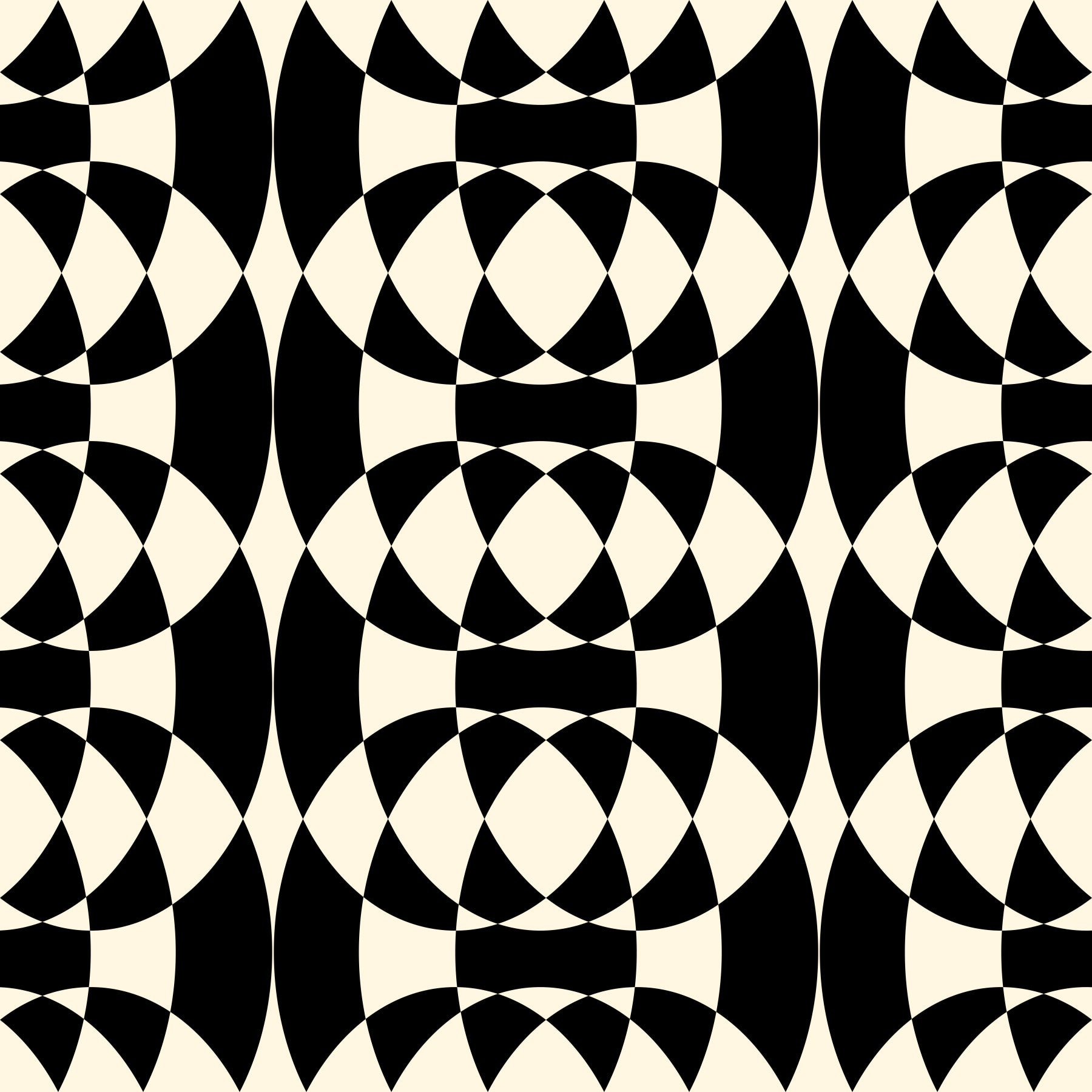 Interlocking Monochrome Arches Wallpaper⁠