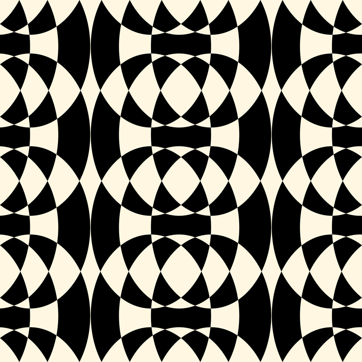 Papier peint Arches monochromes emboîtées⁠ in your room — zoomed