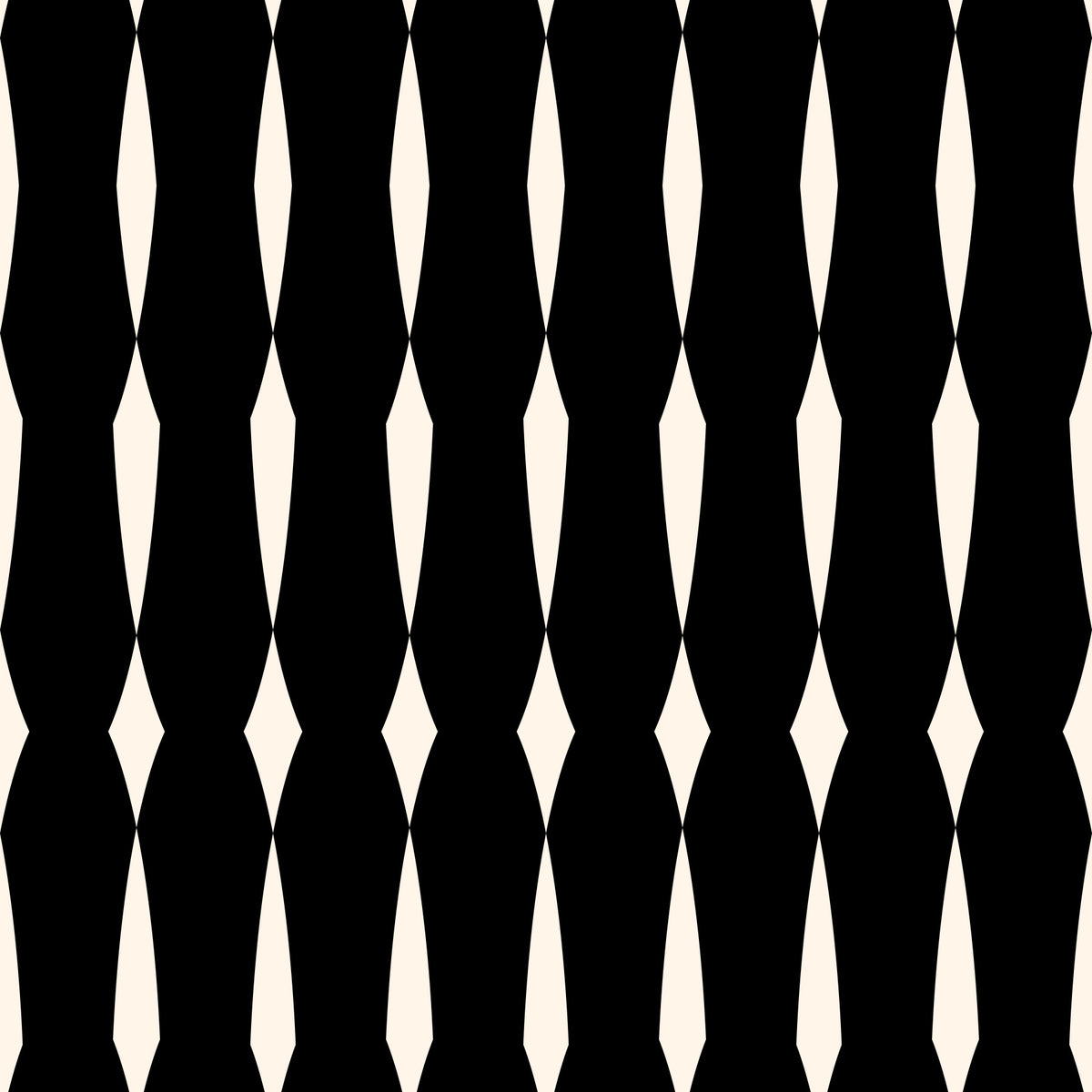 Monochromatisch geometrisch kolompatroon behang in your room — zoomed