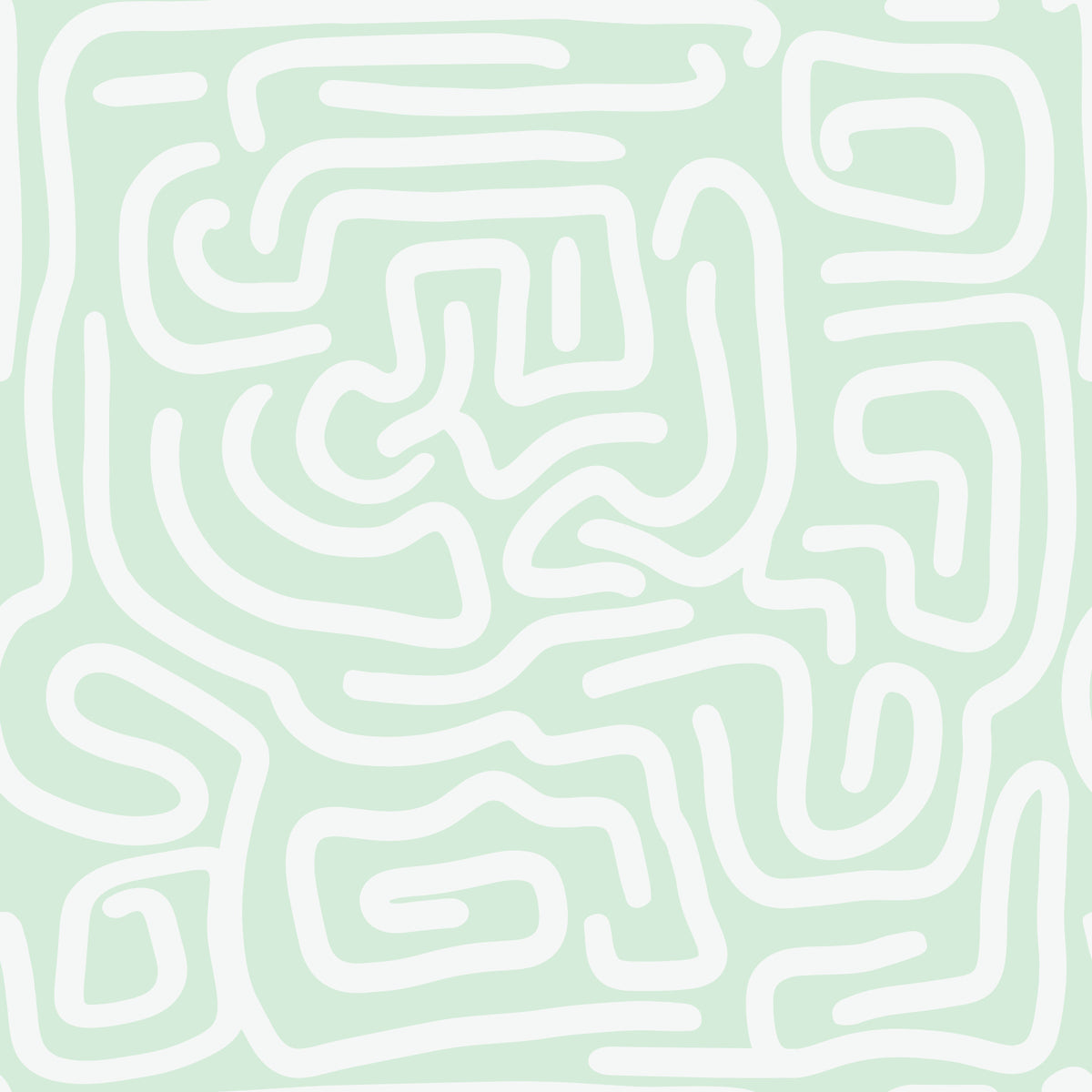 Abstract Mint Flow Behang in your room