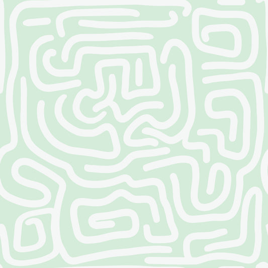Abstrakcyjna tapeta Mint Flow