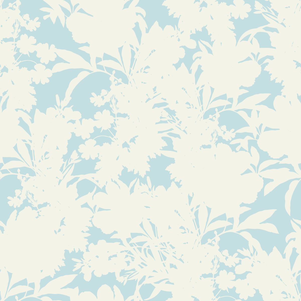 Airy Cream og Blue Garden gjentakende tapet⁠ in your room