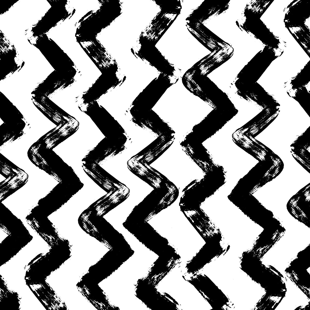 Papier peint Chevron monochrome aux coups de pinceau⁠ in your room — zoomed