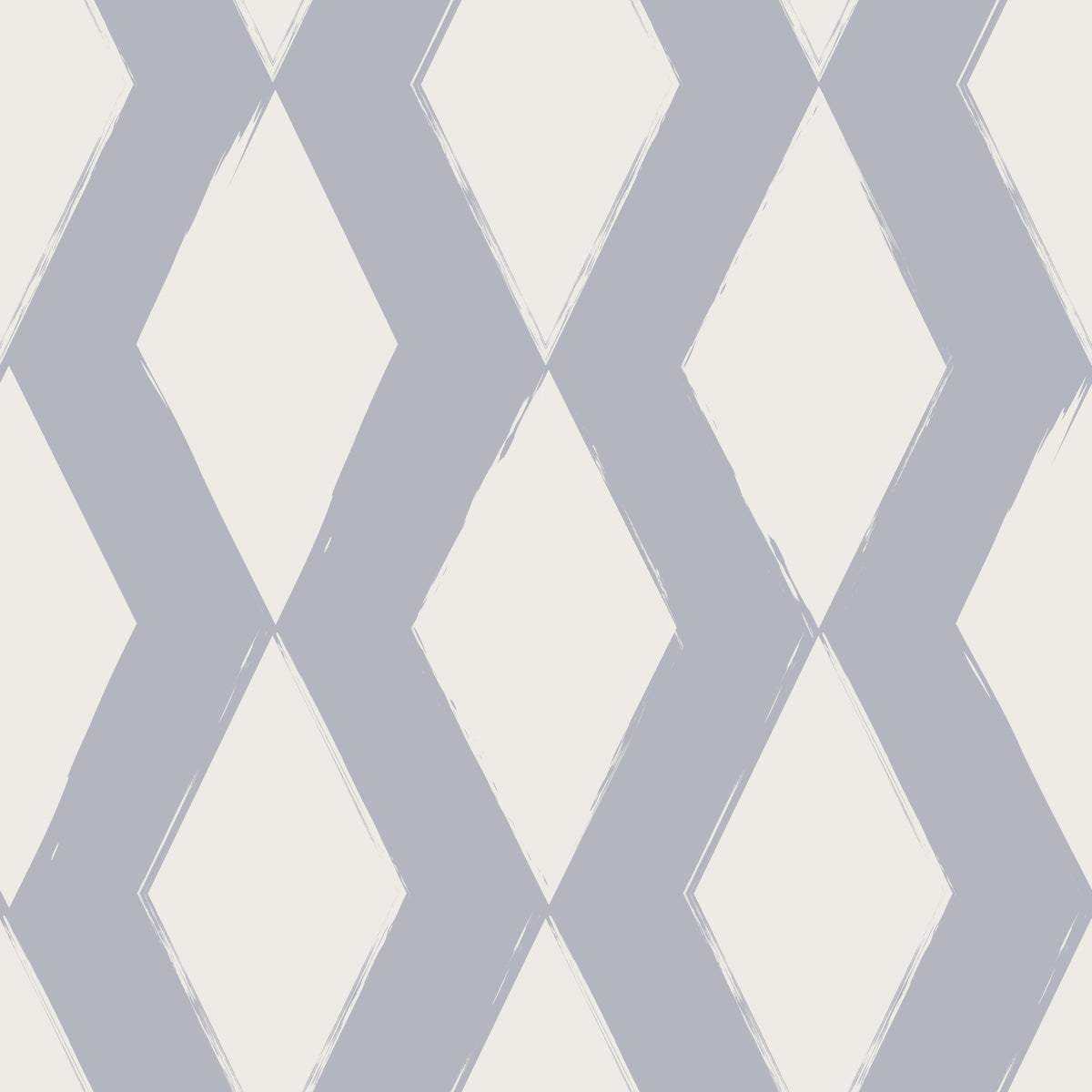 Grå geometrisk penselstrøk diamant tapet in your room — zoomed