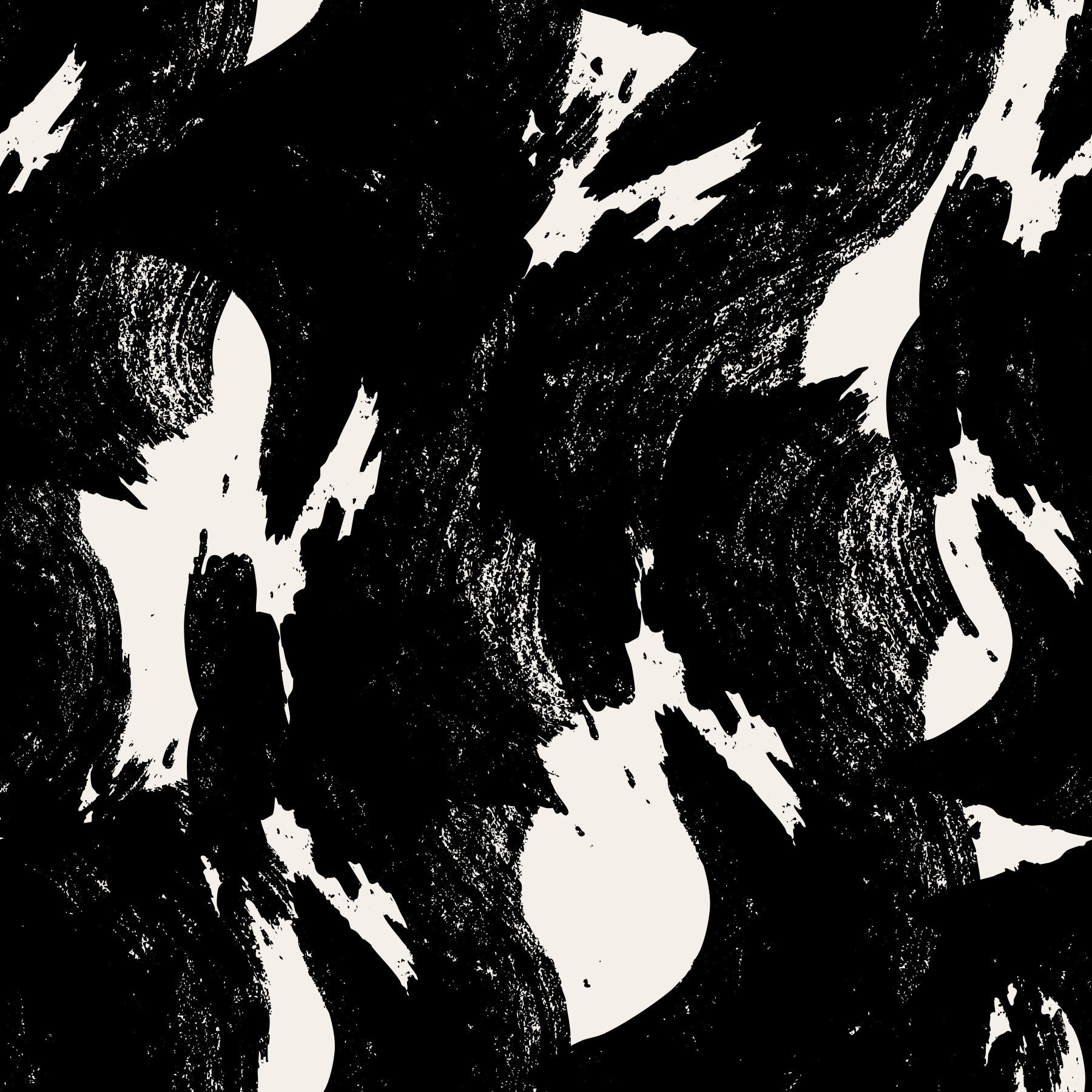 Papier peint abstrait à flux d'encre charbon