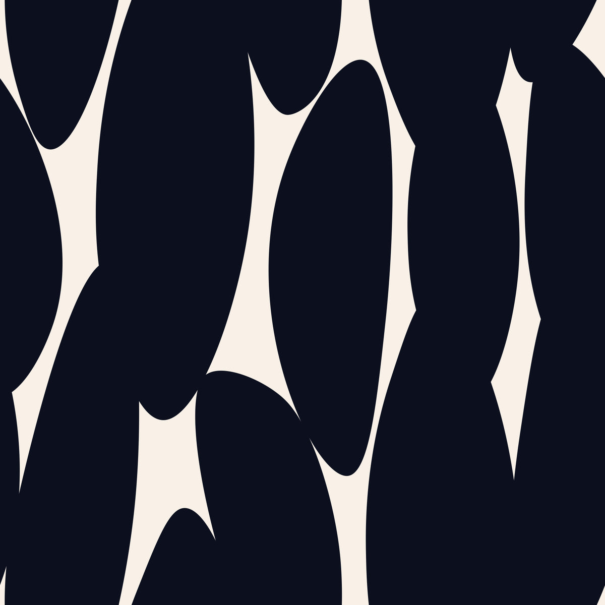 Minimalistisk organisk silhuett tapet in your room — zoomed