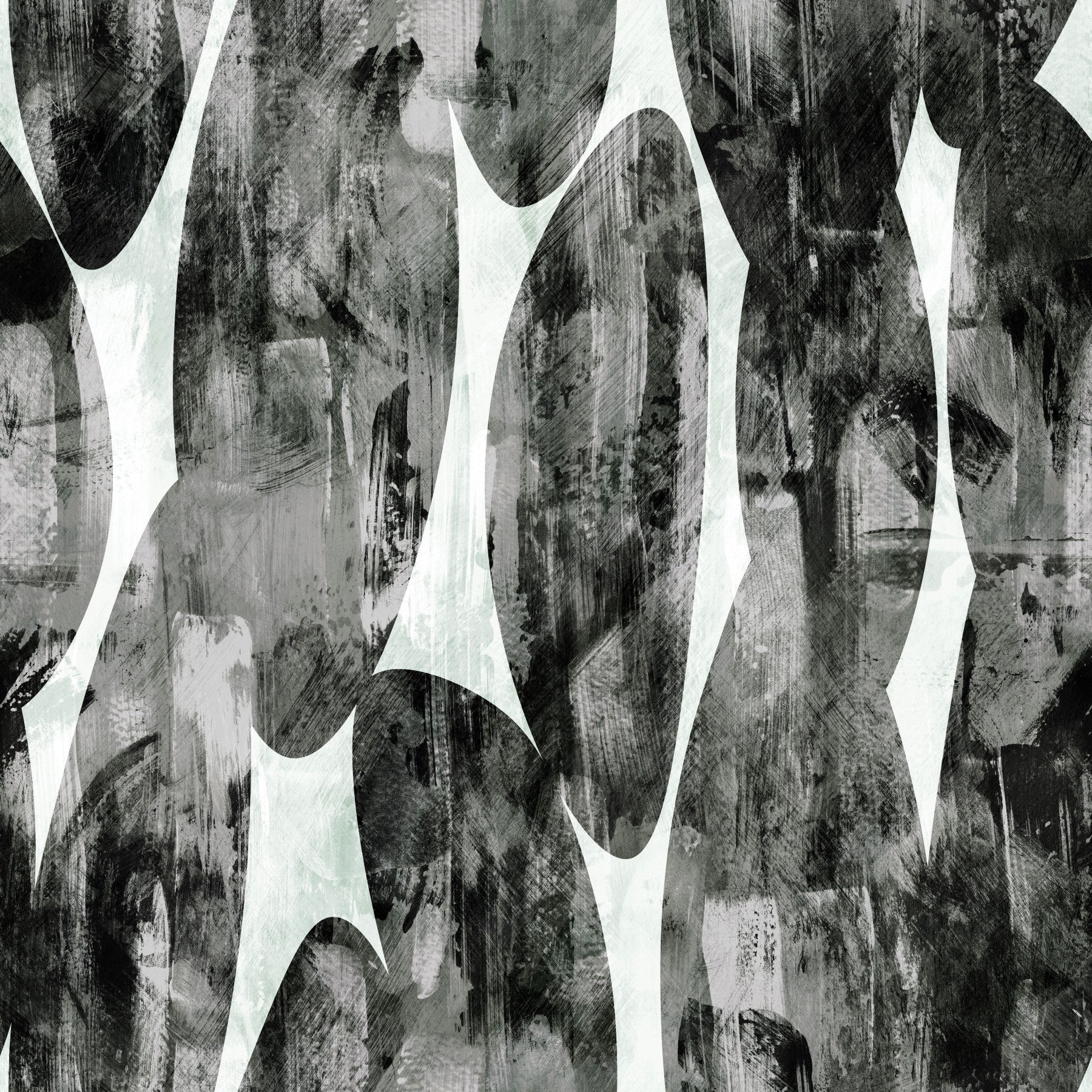 Abstract Monochrome Brushstroke Layers Wallpaper⁠