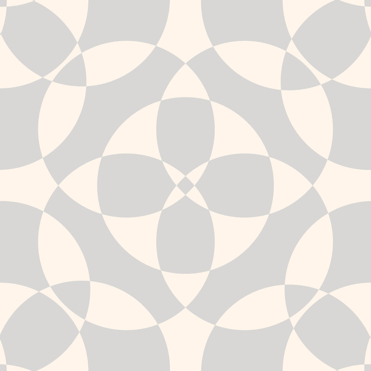 Minimalistisk blødt geometrisk cirkel tapet in your room