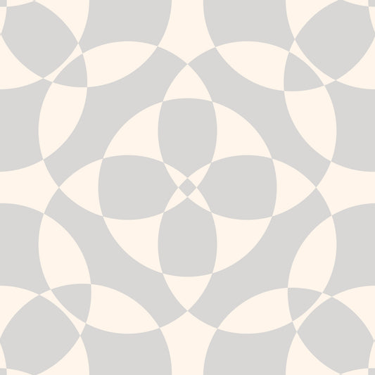 Papier peint minimaliste aux cercles géométriques doux