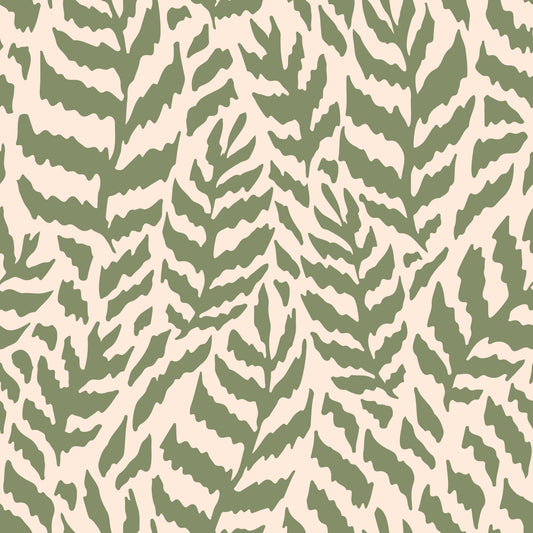 Sage Botanisk Fern Trail Tapet