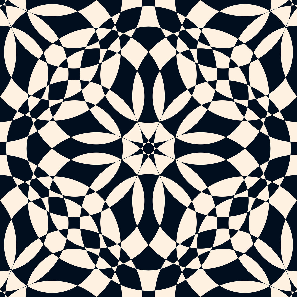 Abstract Circular Lattice Wallpaper⁠ in your room — zoomed
