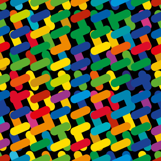 Carta da parati astratta a mosaico colorato a capsule⁠