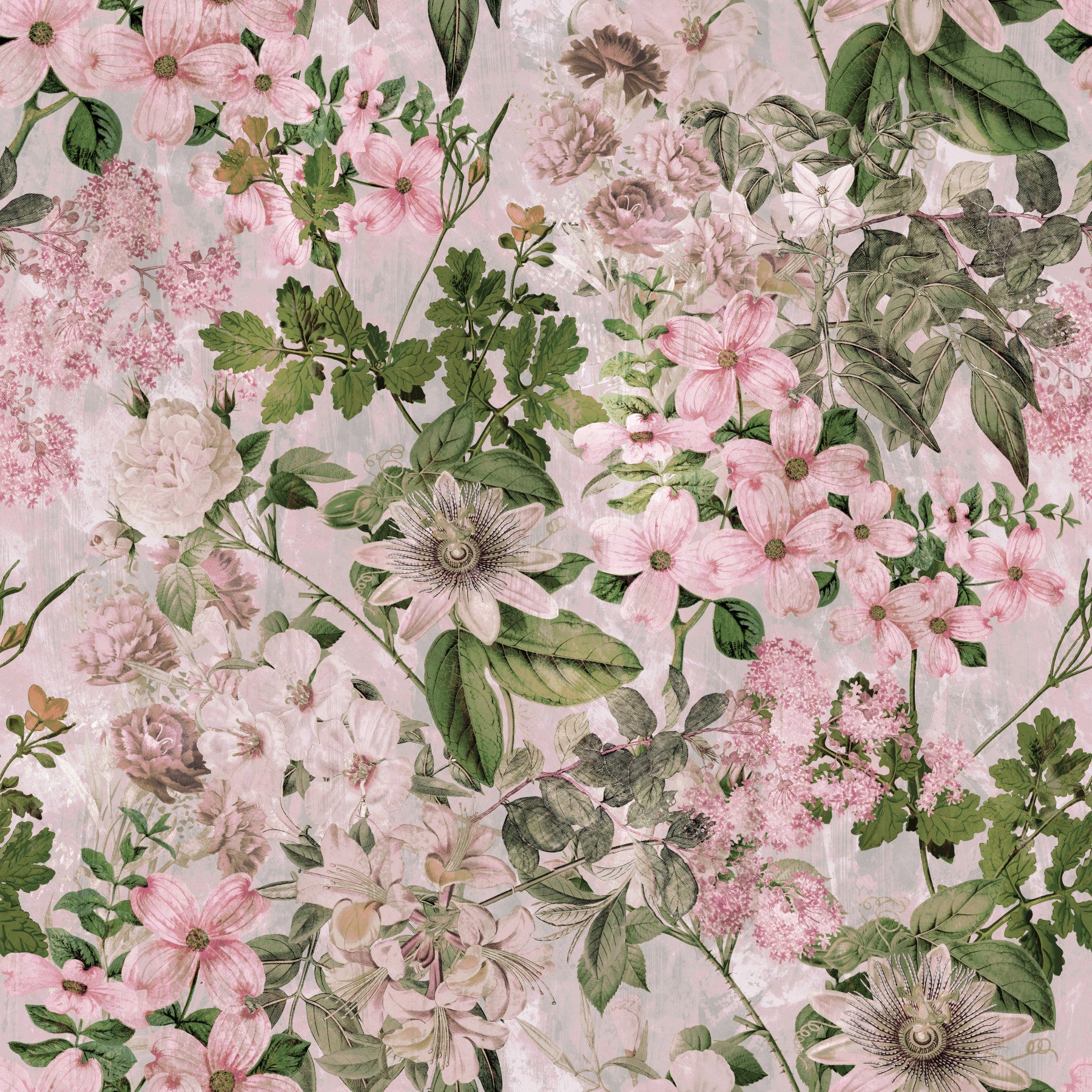 Papier peint Fleurs de Prairie Rustique