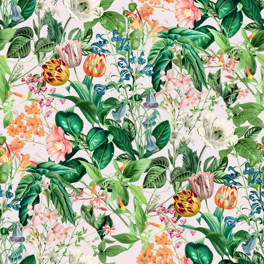 Tapet med vintage botanisk haveillustration⁠