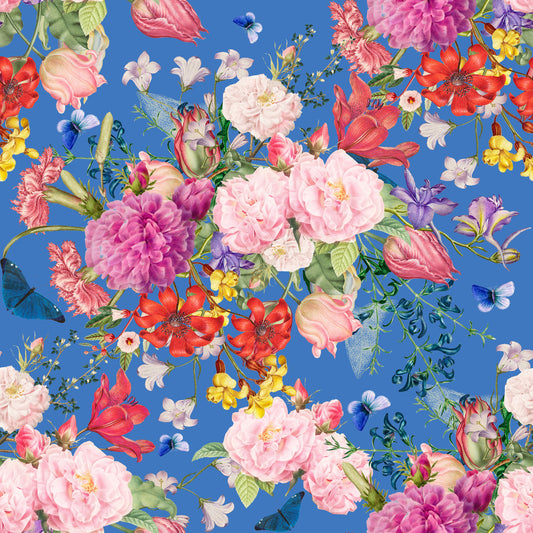 Papier peint symphonie florale botanique vintage