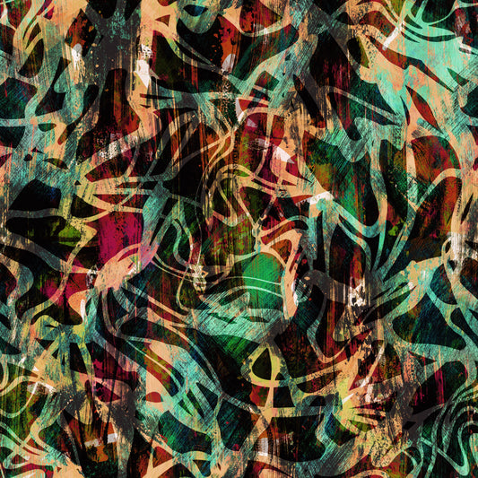 Papier peint expression abstraite peinte⁠