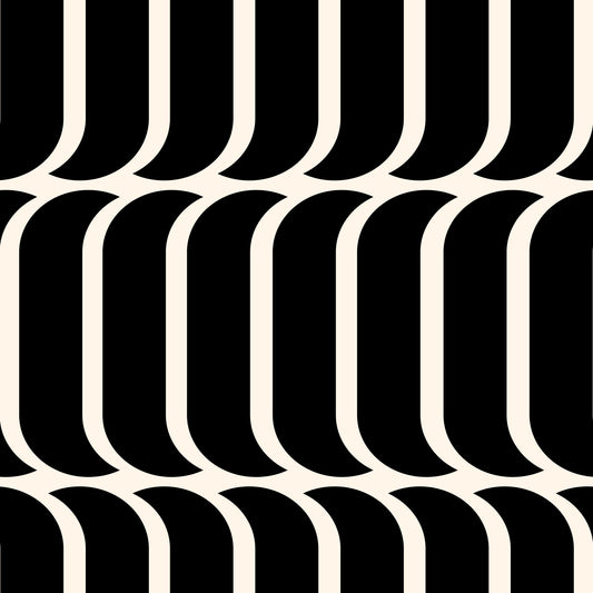 Minimalistisk geometrisk tapet med buer