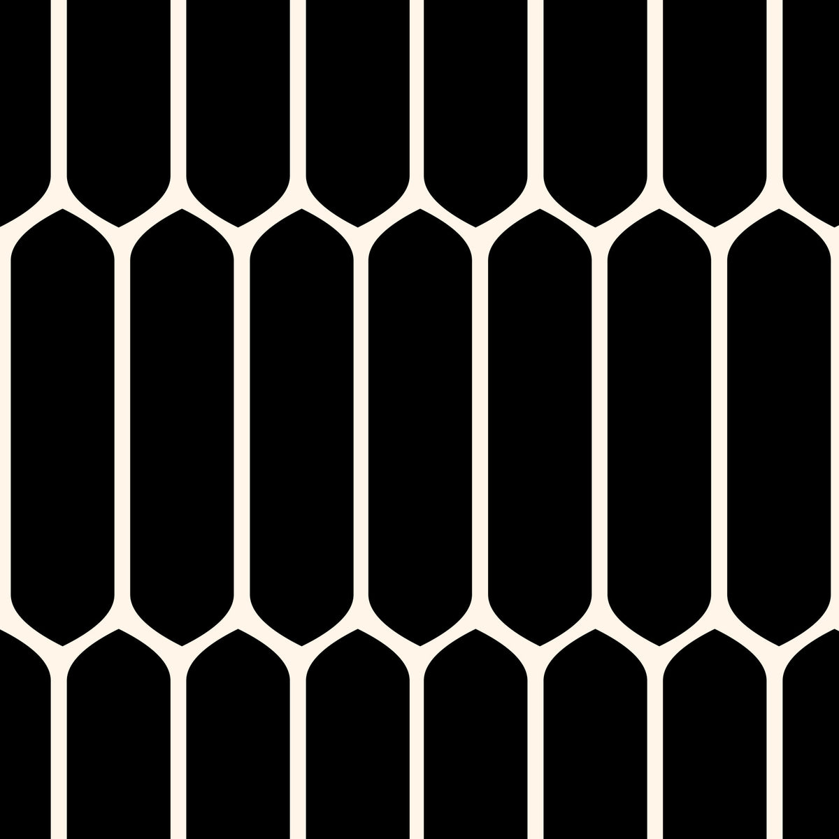 Monochrome Geometric Elongated Hexagon Pattern Wallpaper⁠ in your room — zoomed
