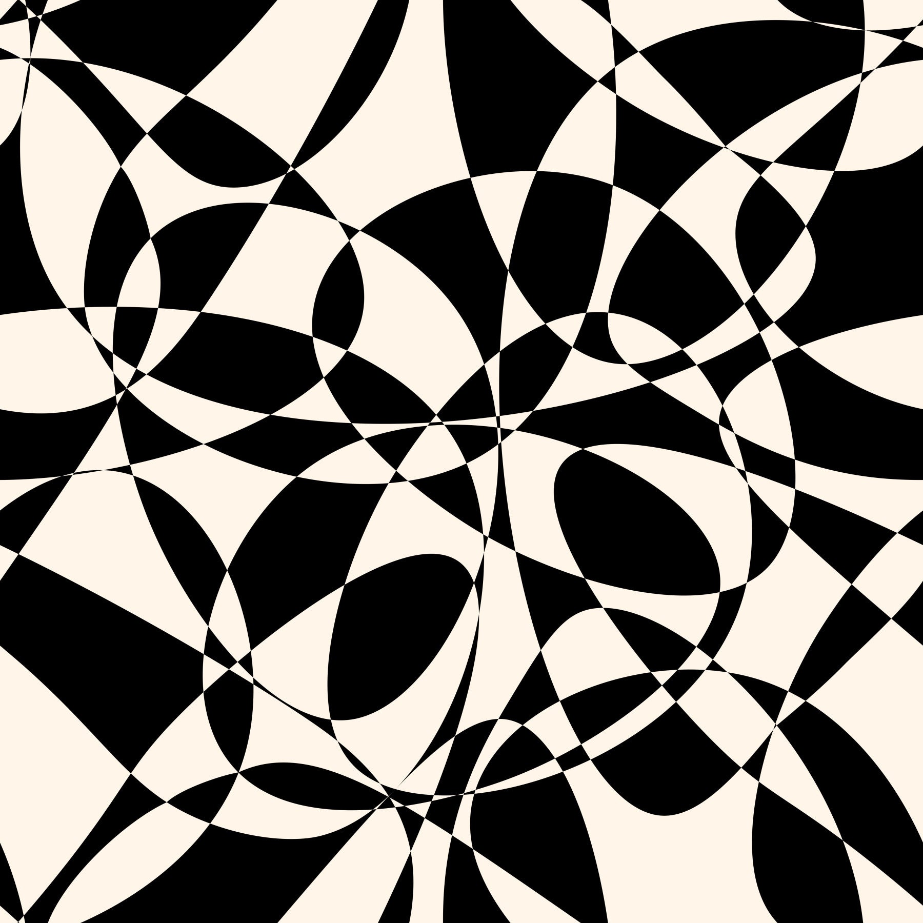 Abstract Geometric Monochrome Flow Wallpaper⁠