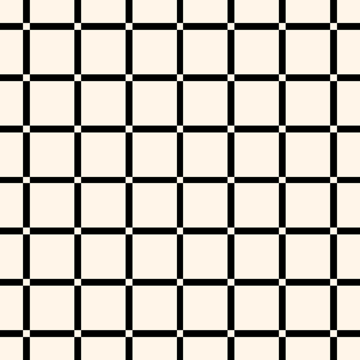 Minimalistisk svart rutemønster-tapet in your room — zoomed