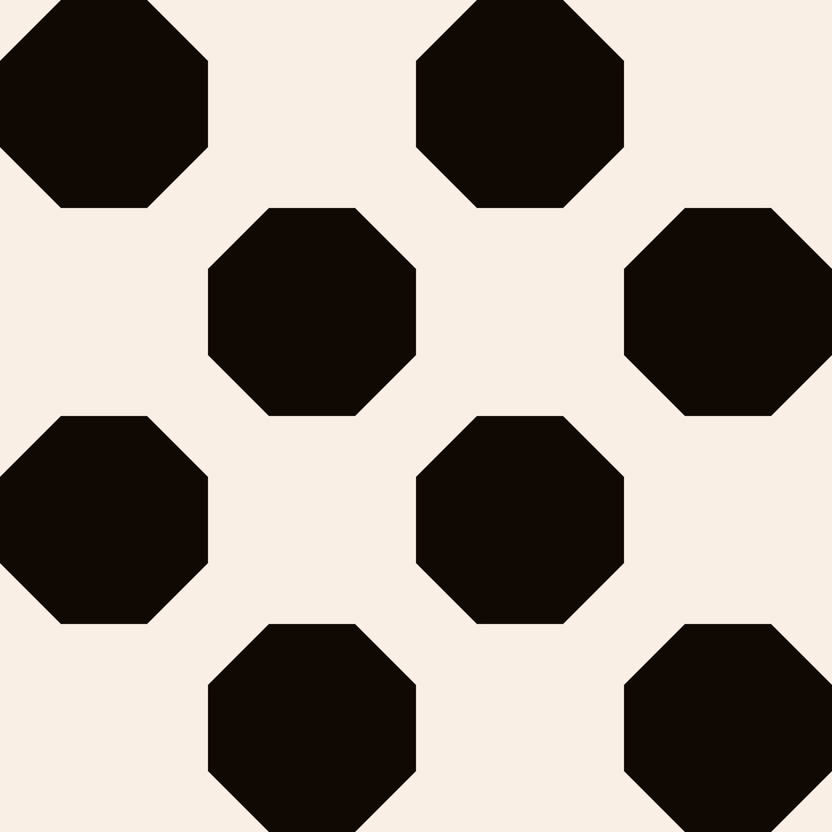 Minimalist Black Octagon Grid Wallpaper⁠ in your room