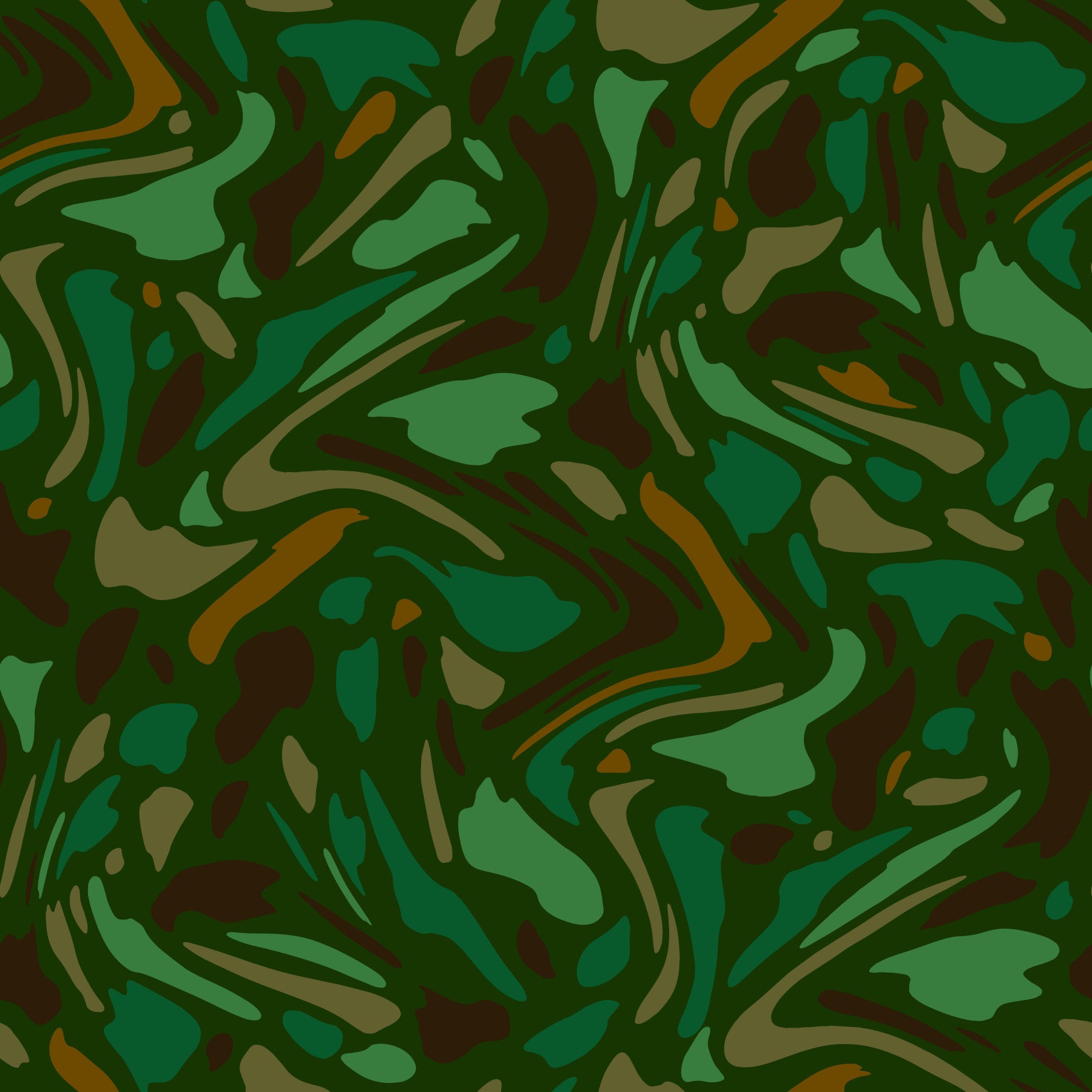 Tapet med flydende camouflagetekstur i jordfarver
