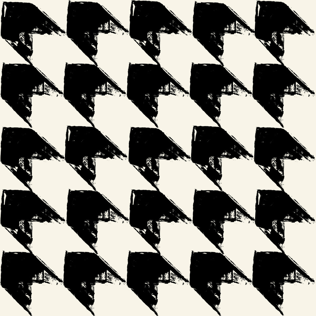 Abstract Ink Geometric Grid Wallpaper⁠ in your room — zoomed