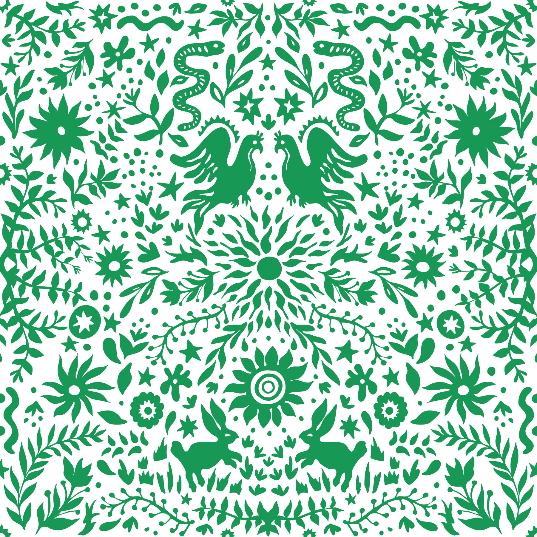Whimsical Woodland Greenery Wallpaper⁠