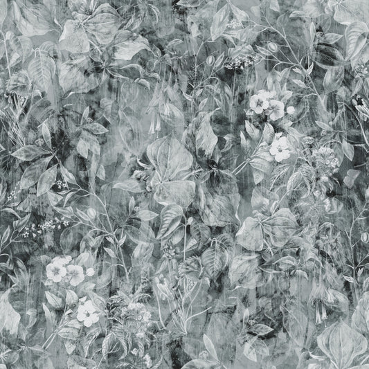 Monochrome Botanical Shadow Wallpaper⁠
