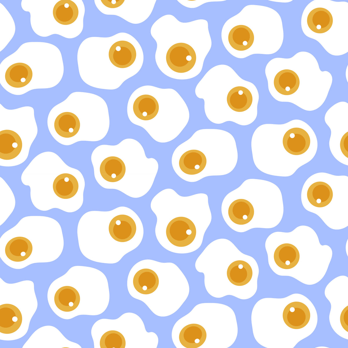 Papier peint artistique minimaliste à motif d’œufs dispersés in your room — zoomed