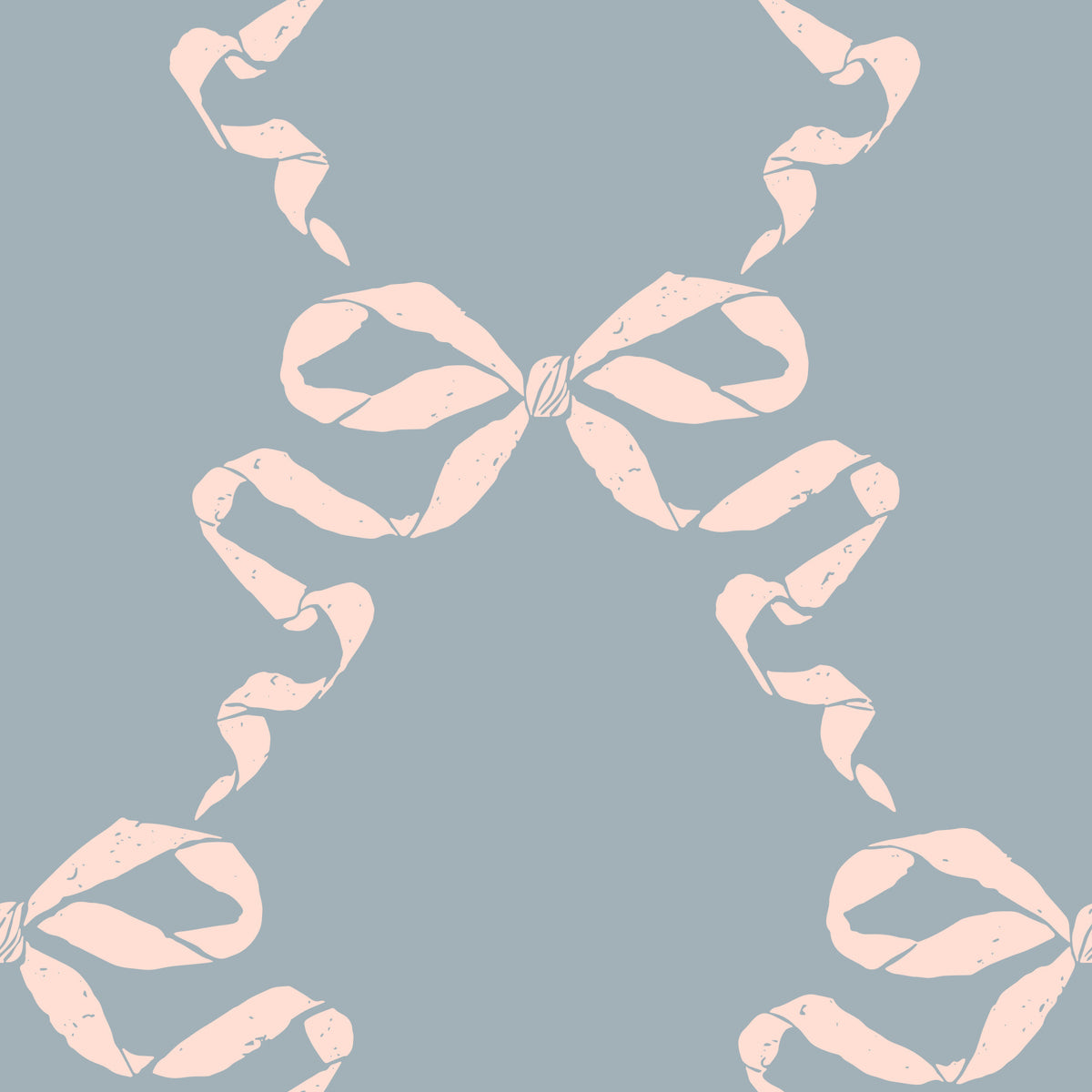 Tapete mit Vintage-Pastell-Schleifenmuster in your room — zoomed